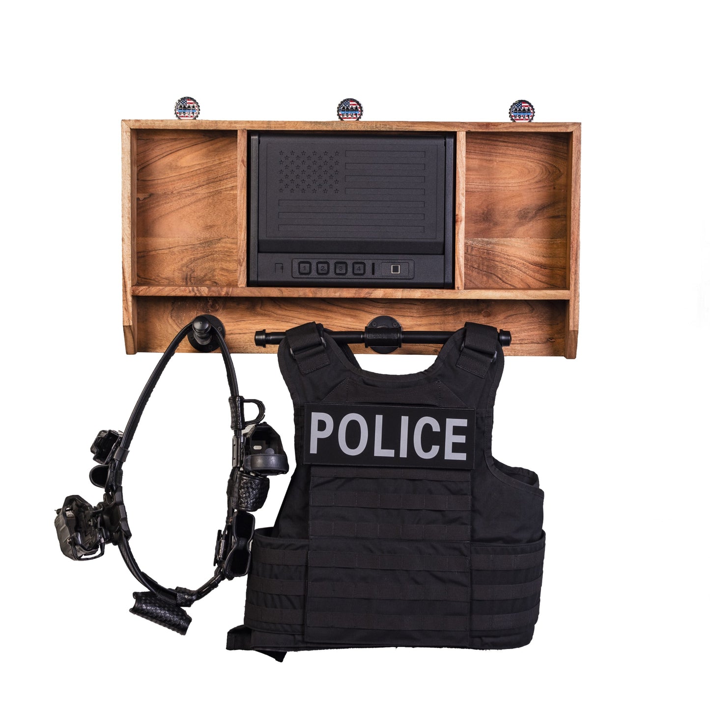 Caddy vest organizer for law enforcement duty belts and vests