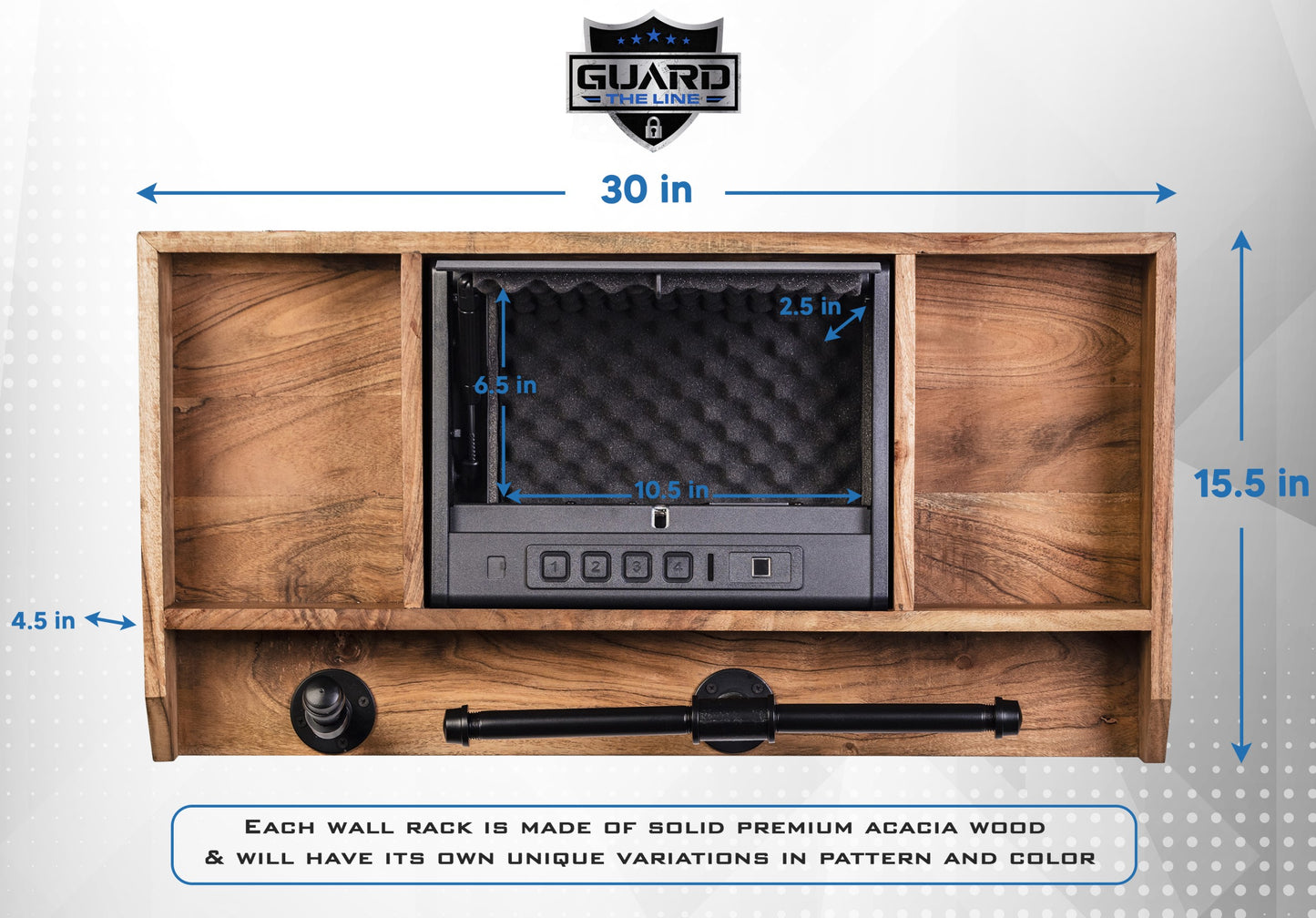 Police wall rack and law enforcement safe dimensions