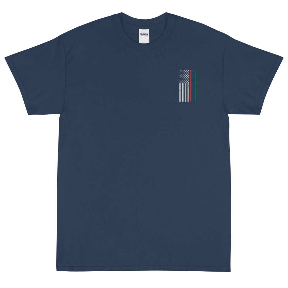 Embroidered Thin Blue Red Green Line Flag