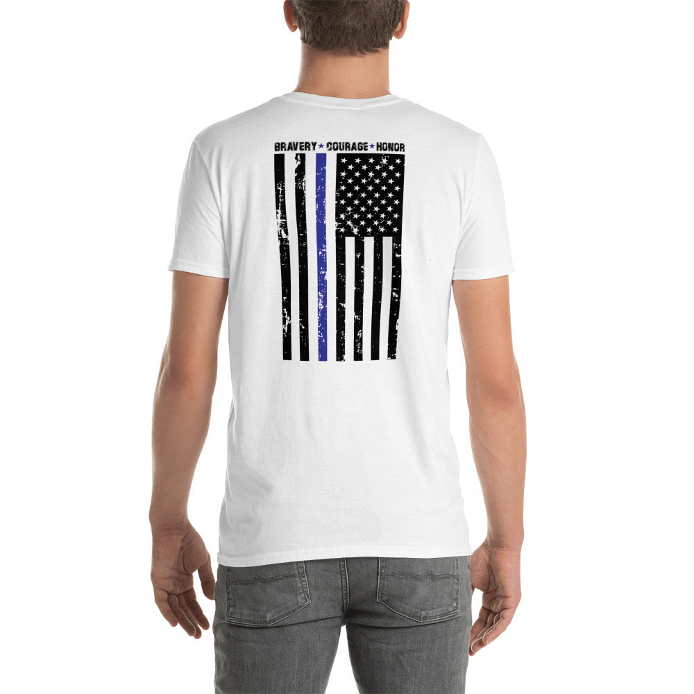 Thin Blue Line - Bravery Courage Honor