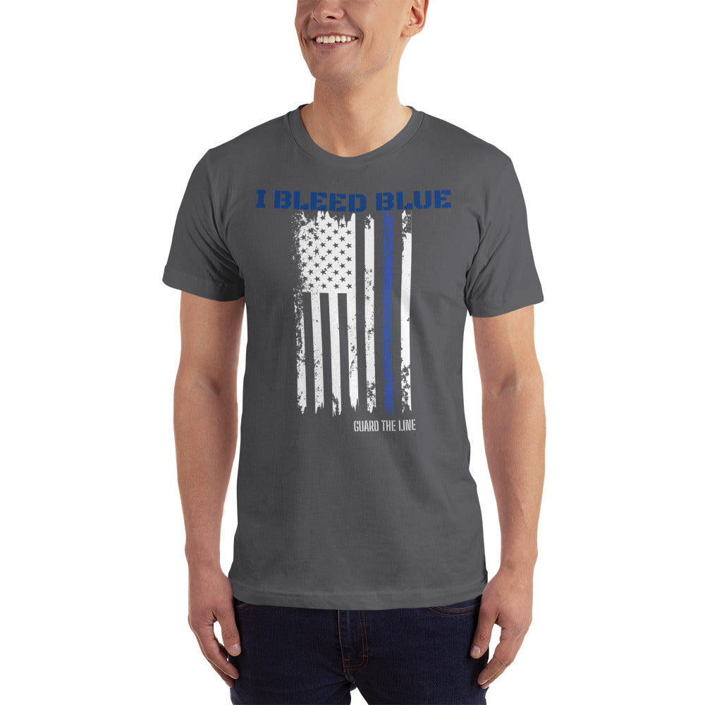 I Bleed Blue Flag Tee