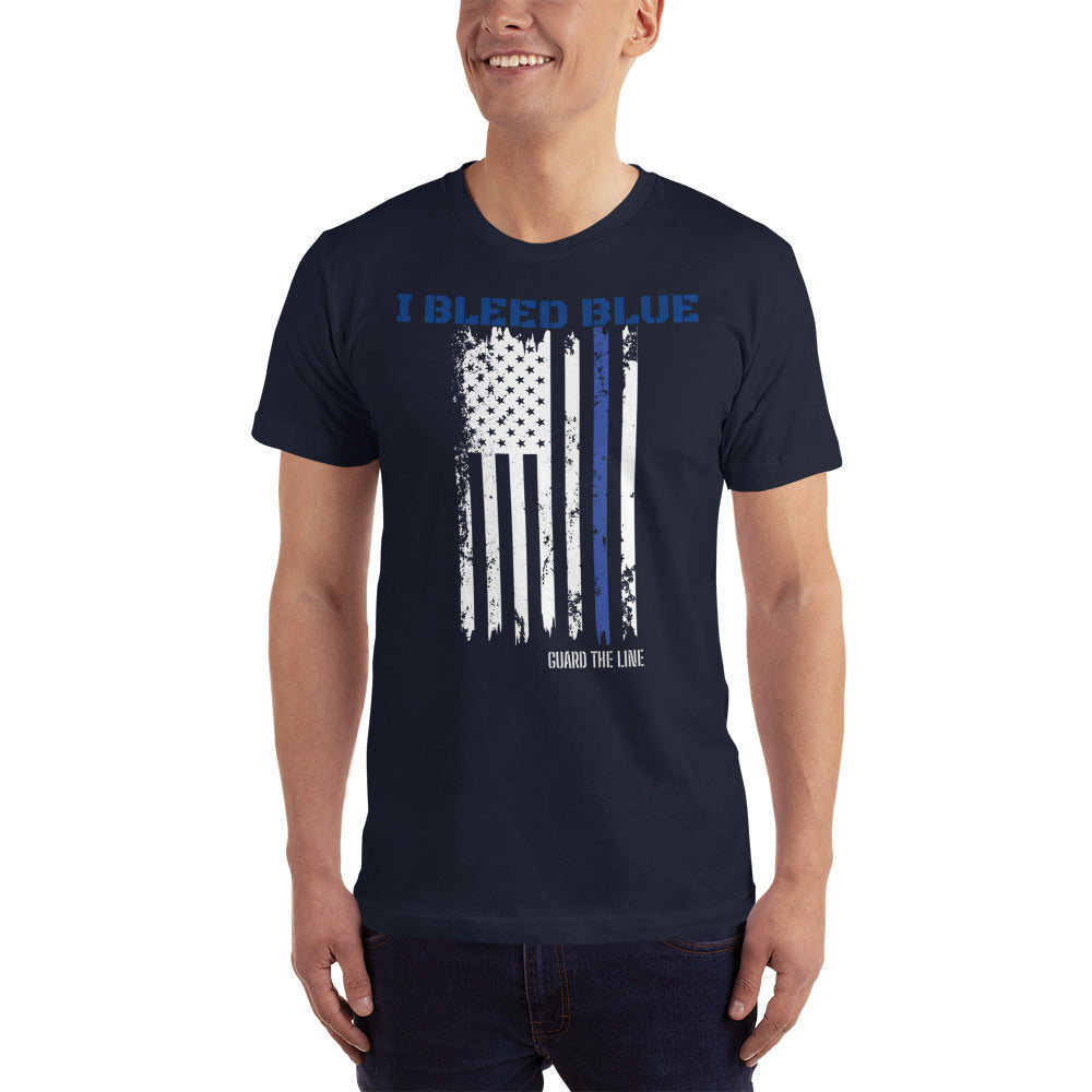 I Bleed Blue Flag Tee