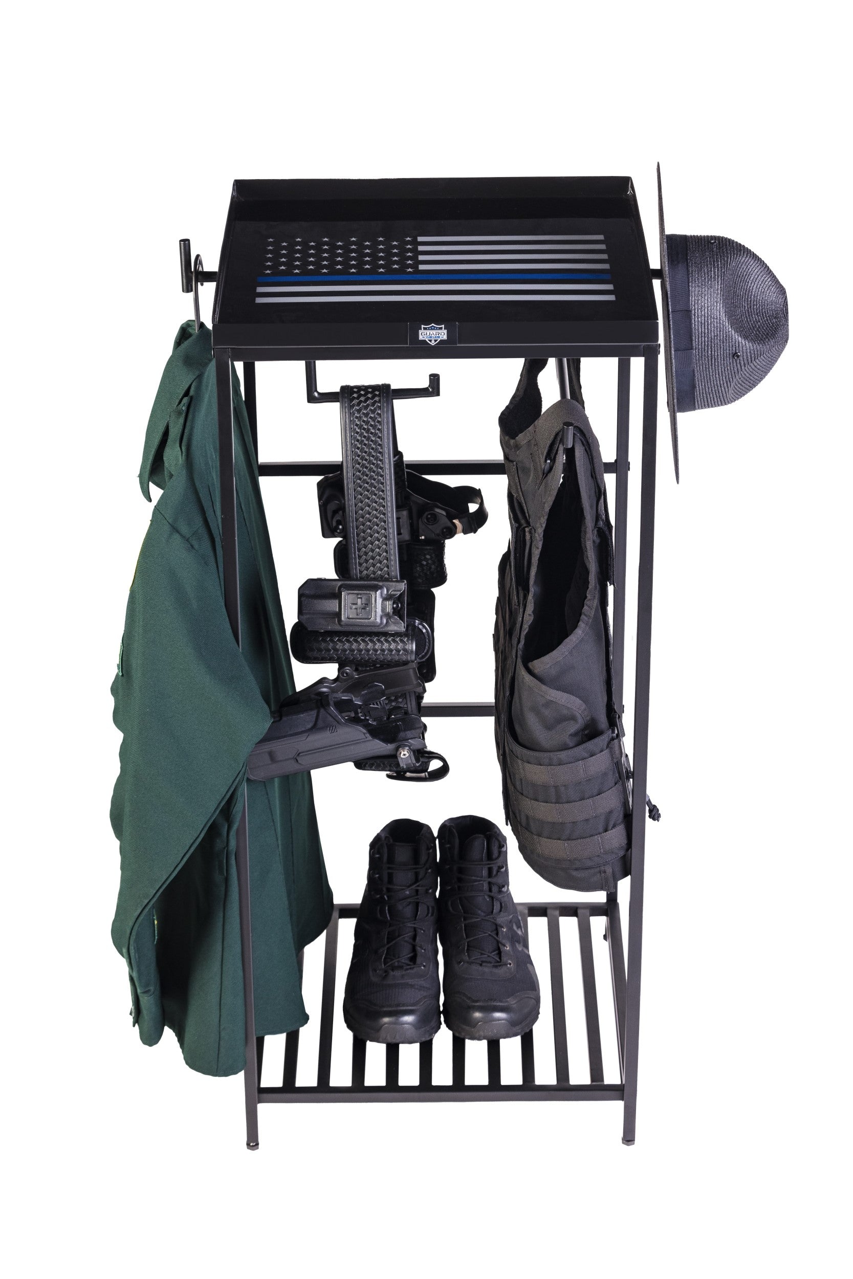 Guard The Line - Thin Blue Line Police Gear Rack – GuardTheLine
