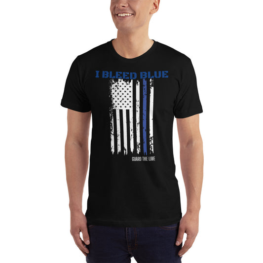 I Bleed Blue Flag Tee